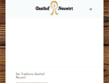 Tablet Screenshot of gasthof-neuwirt.org